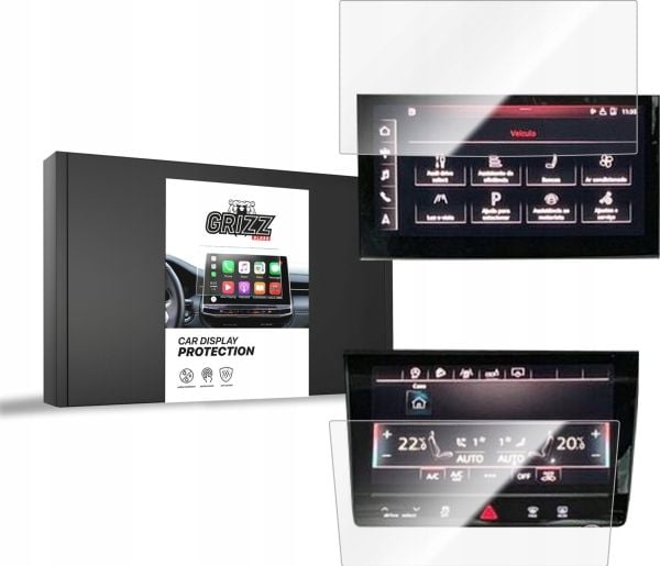 GrizzGlass keramisk folie CarDisplay Protection til Audi Q7 2 [2-i-1]