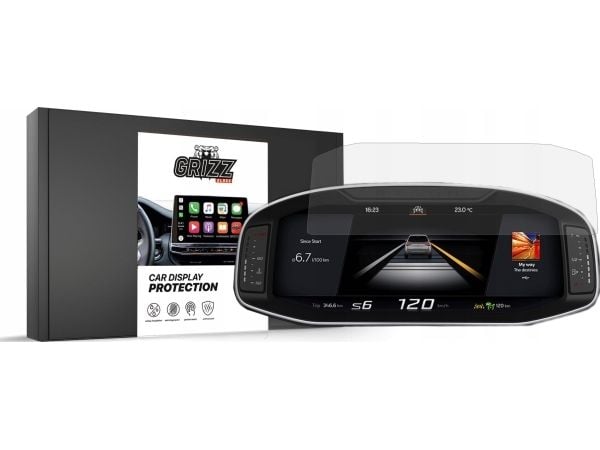GrizzGlass matt folie GrizzGlass CarDisplay beskyttelse til Seat Ibiza 5 Virtual Cockpit 10,25" 2020