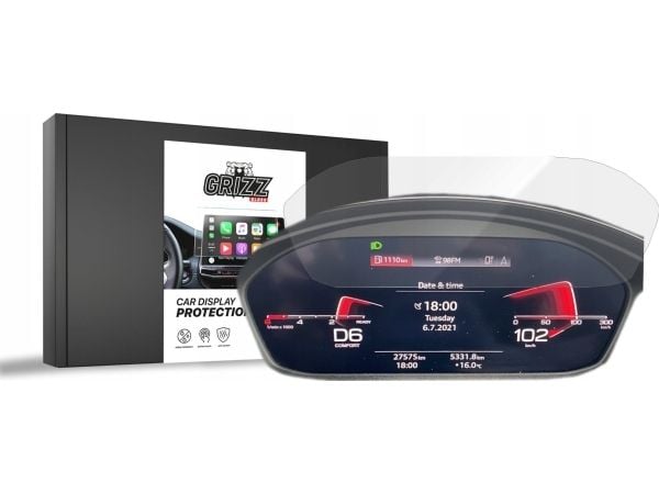 GrizzGlass keramisk film CarDisplay Protection til Audi Q5 FY Virtual Cockpit Plus 12,3" (2020)