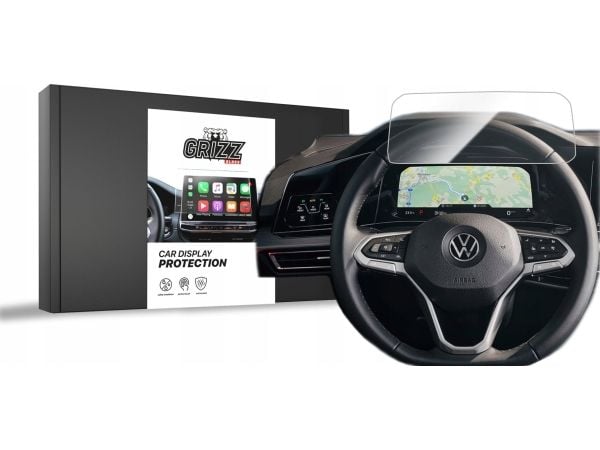 GrizzGlass keramisk CarDisplay Protection til Volkswagen Golf 8 Digital Cockpit 10,25" 2020