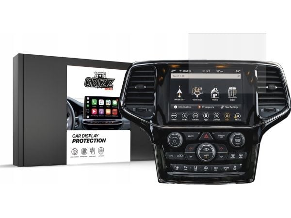 GrizzGlass matt beskyttelsesfolie CarDisplay til Jeep Grand Cherokee 2018