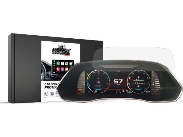 GrizzGlass matt folie til Skoda Karoq Virtual Cockpit 10,25" 2021