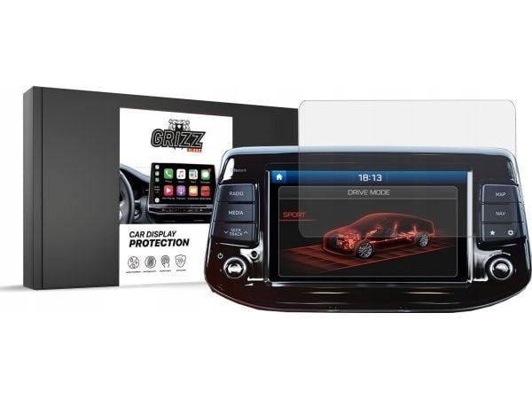 GrizzGlass matt folie GrizzGlass CarDisplay Protection til Hyundai i30 8"
