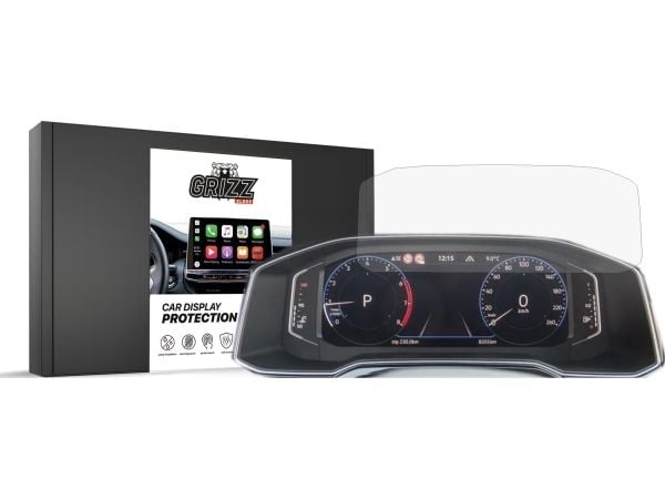 GrizzGlass matt film til Volkswagen Passat B8 Digital Cockpit 8" 2019