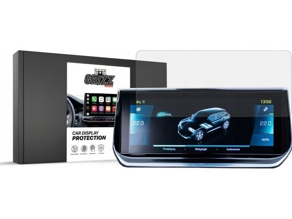 GrizzGlass matt skjermbeskyttelse GrizzGlass CarDisplay til Peugeot 208 2. generasjon 2022