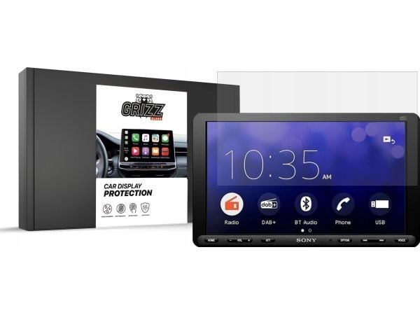 GrizzGlass matt film GrizzGlass CarDisplay-beskyttelse for Sony XAV-AX8050D