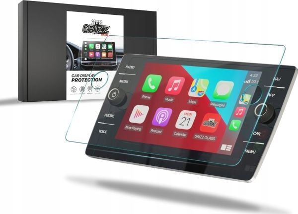 GrizzGlass matt folie GrizzGlass CarDisplay-beskyttelse til Volkswagen Taigo Discover Media