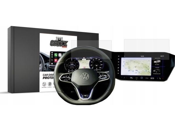 GrizzGlass matt film for CarDisplay Protection til Volkswagen Touareg Discover Premium