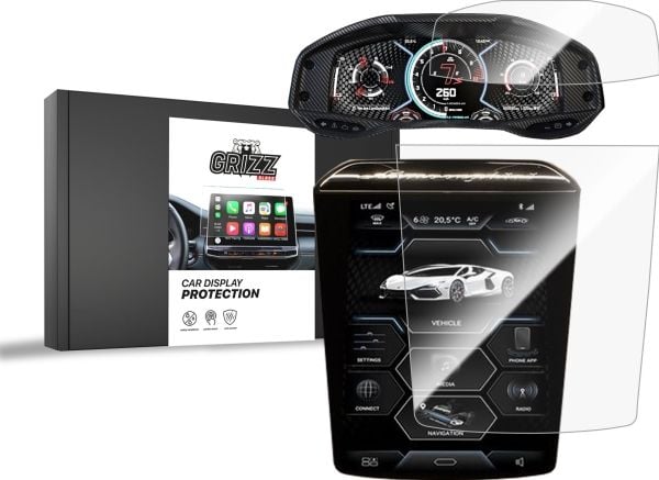 GrizzGlass GrizzGlass Car Display Protection keramisk folie for Lamborghini Revuelto 2024 [2in1]