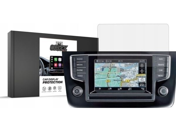GrizzGlass matt film GrizzGlass CarDisplay Protection for Volkswagen Golf 6 Discover Media 1. generasjon