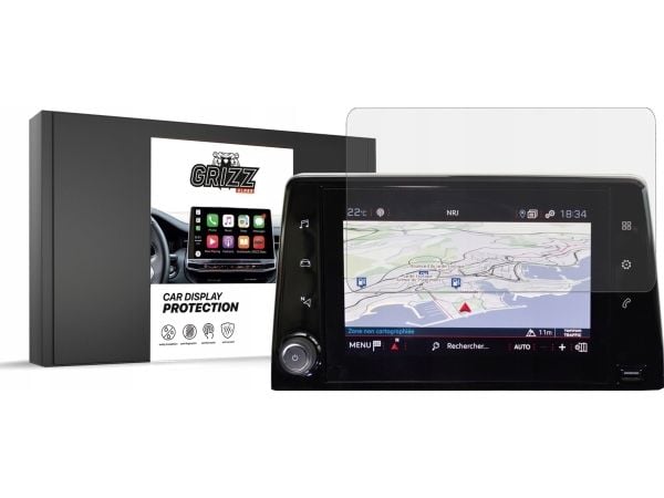 GrizzGlass matt folie GrizzGlass CarDisplay Protection til Peugeot Rifter