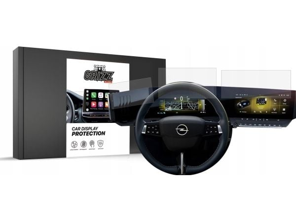 GrizzGlass matt film GrizzGlass skjermbeskyttelse til Opel Astra L Pure Panel 10" 2021 [2-i-1]