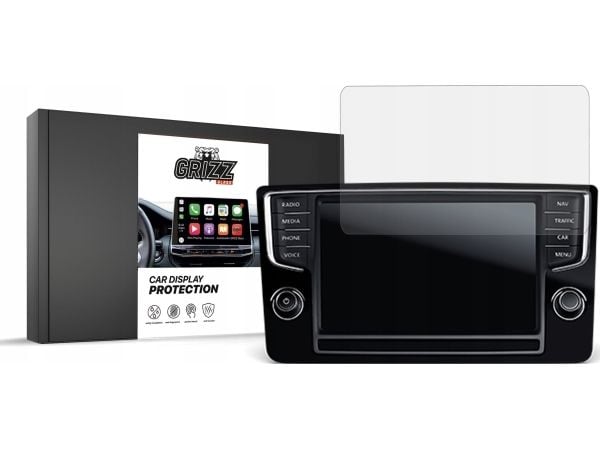 GrizzGlass matt foliebeskyttelse GrizzGlass CarDisplay Protection for Volkswagen Golf 6 Discover Pro