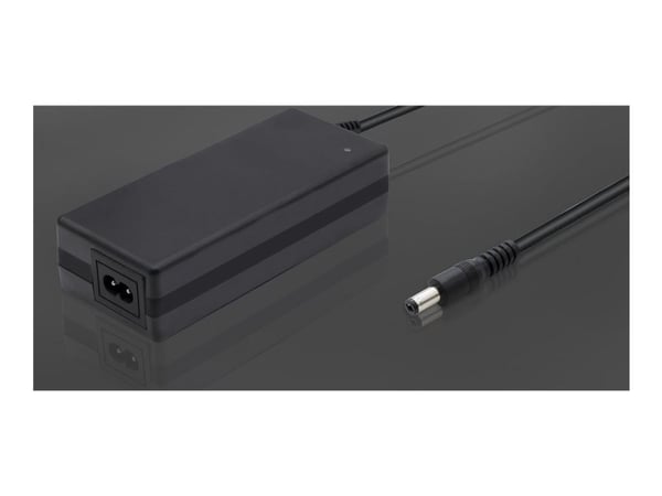 Qoltec Monolith - Strømadapter - for e-bike batteries, 36V, 42V, 5.5*2.1 - AC 220-240 V - 84 watt - svart
