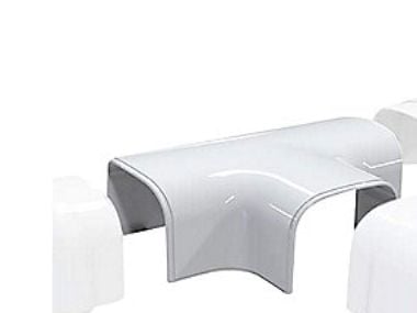 T75-H T-stykke - 78x58 mm, Hvid RAL 9010