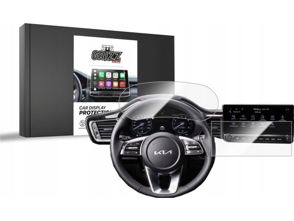 Keramisk skjermfilm GrizzGlass CarDisplay Protection til Kia ProCeed 2018-2024 [2-i-1]