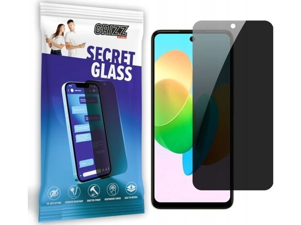 GrizzGlass SecretGlass personvern-beskyttelsesglass til Tecno Spark 20P