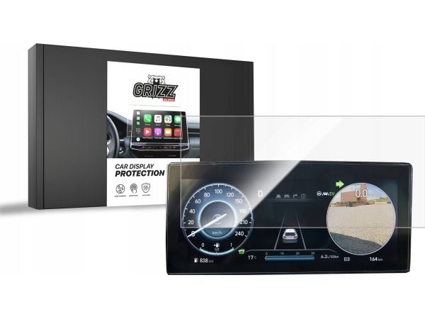 GrizzGlass keramisk film CarDisplay Protection til Hyundai Tucson 10,25" Virtual Cockpit 2020-2024