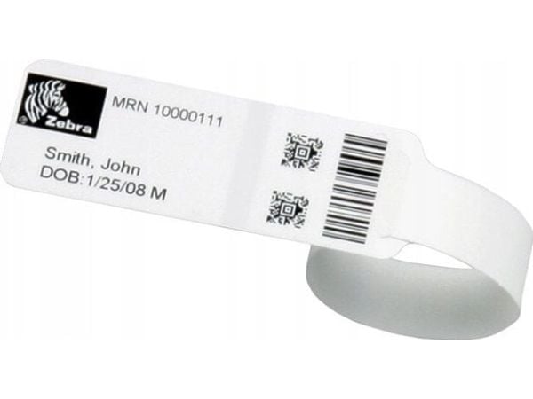 Zebra Z-Band Direct Soft Infant - Polypropylen (PP) - permanent akryl-adhesiv - hvit - 25.4 x 201.6 mm 1560 stk (6 rull(er) x 260) fleksible håndle...