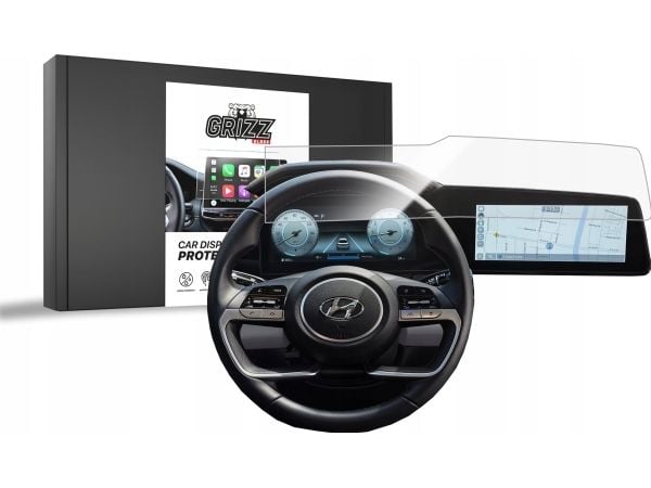 GrizzGlass keramisk skjermbeskytter CarDisplay Protection til Hyundai Elantra 10,25" 2020-2024