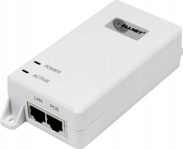 ALLNET ALL0488V6, 10,100,1000 Mbit/s, 10/100, IEEE 802.3, IEEE 802.3ab, IEEE 802.3af, IEEE 802.3at, IEEE 802.3u, Hvit, 100 m, 30 V