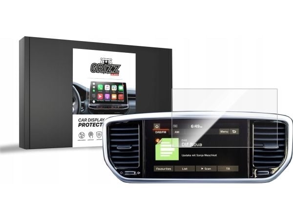 GrizzGlass GrizzGlass CarDisplay Protection keramisk folie for Kia Sportage 4 8" 2015-2021