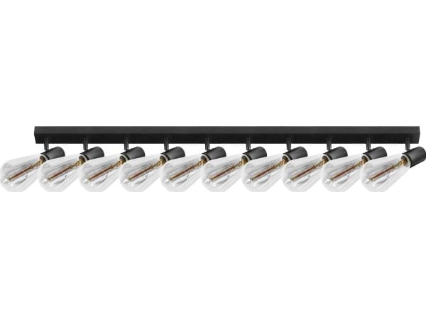 Riippuvalaisin Orno RIO SP 10, seinä- ja kattovalaisin, E27 max. 10x60W, IP20, musta