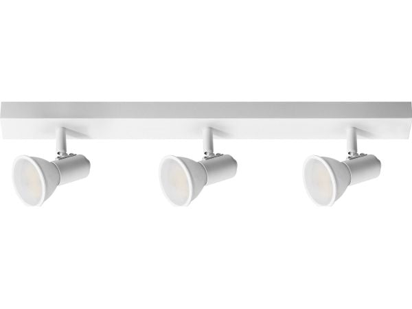 Søppellampe Orno RIO SP 3, innfelt takarmatur, GU10 maks. 3x60W, IP20, hvit