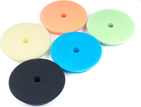 AMiO poleringspaddesett for polering poleringssvamper 5 stk 125 mm/150 mm amio-03709
