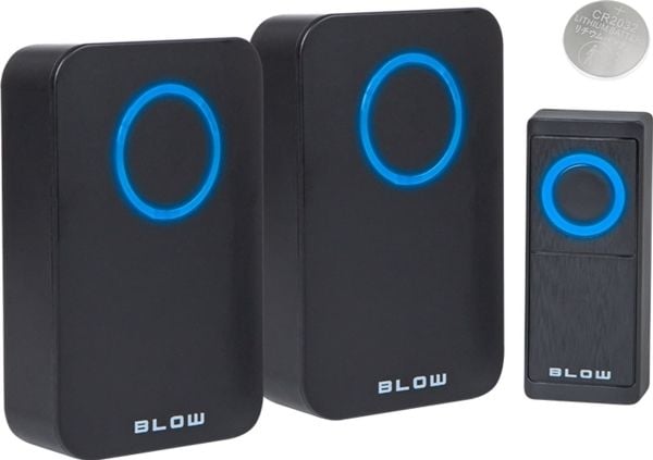 Blow 17-104# Langaton kello dpb-12 musta kaksi vastaanotinta