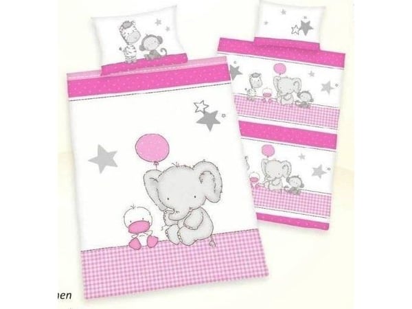 Elefant Junior Sengetøj 100x135 cm - 100 procent bomuld