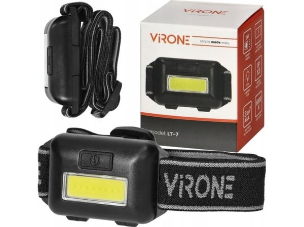 Virone lommelykt Virone LT-7 LED hodelykt IPX3 45 lm 4 moduser Virone lommelykt Virone LT-7 LED hodelykt IPX3 45 lm 4 moduser
