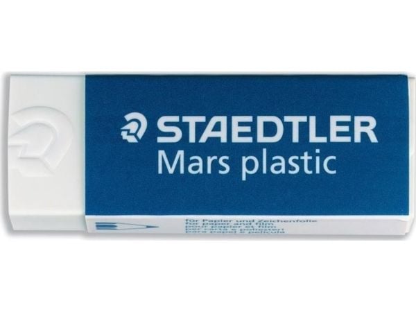STAEDTLER Mars plastic - Viskelær - hvit - vinyl