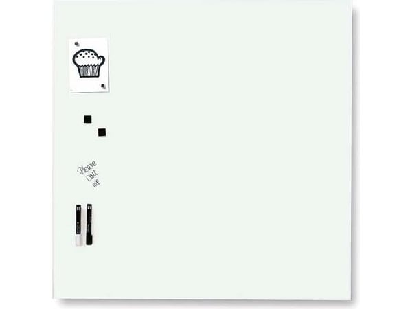 Magnetisk glastavle 60 x 80 cm hvid