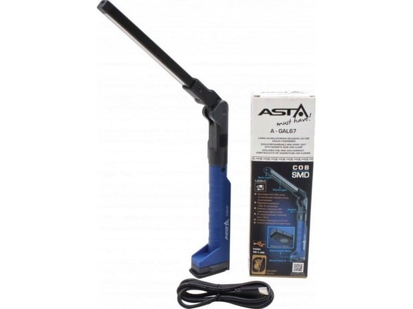 ASTA batteridrevet sammenleggbar LED-lampe COB 200 lm med magnet
