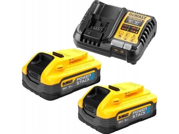 DEWALT Įkroviklis DCB1104 +2x5,0Ah POWERSTACK DCB1104H2