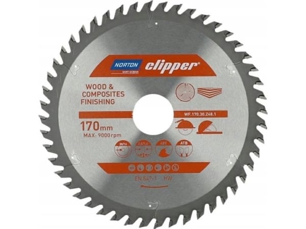 Norton NORTON SIRKULSAG 170 mm x 30 mm x 48z TRE OG KOMPOSITTER ATB (2,6 / 1,6)