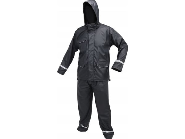 YATO regnjakke- og regnbukse-sett HD navy blue str. L YATO regnjakke- og regnbukse-sett HD navy blue str. L