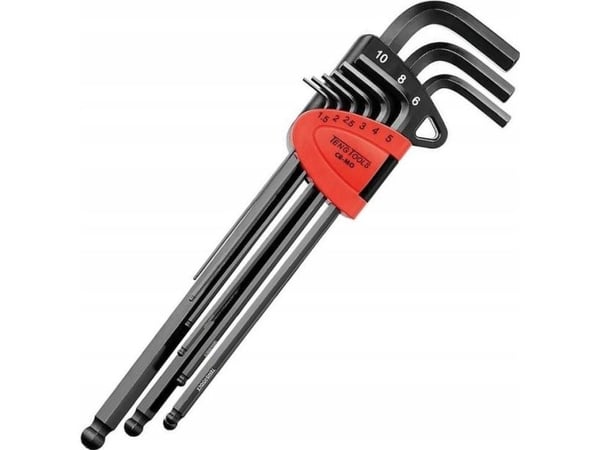 Teng Tools 9-delt unbrakoknokesett 6-kant lange med kule