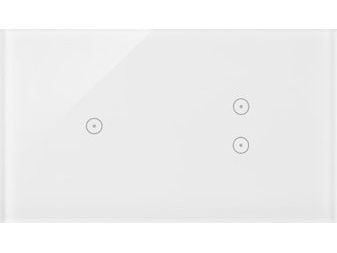 Kontakt-Simon kosketuspaneeli Kontakt-Simon 54 Touch DSTR213/70 kaksi moduulia yksi kosketuskenttä kaksi pystysuoraa kosketuskenttää valkoinen helmi