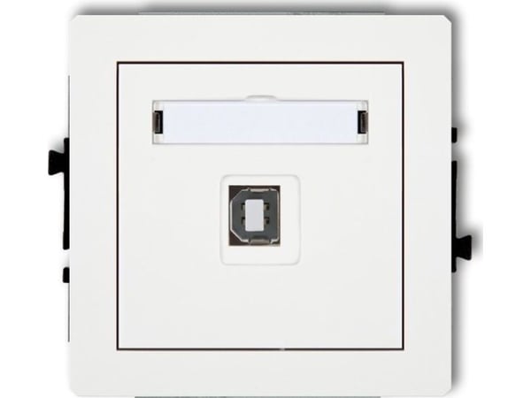 Karlik USB-AB pistorasia Karlik Deco DGUSB-3 single 2.0 valkoinen