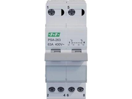 F&F modulär växel PSA-263 nät-generator 2 spår 63A