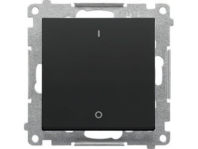 Kontakt-Simon dubbelpolig strömbrytare Kontakt-Simon 55 TW2.01/149 modul 10 AX 250V~ snabbanslutning matt svart