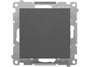 Kontakt-Simon yksinapainen kytkin Kontakt-Simon 55 TW1.01/116 moduuli 10 AX, 250V~, pikakytkin grafiittimusta