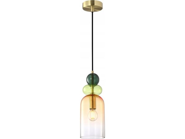 Italux Manso PND-37462C-MC-GD pendellampe 1x40W E14 multicolor/gull