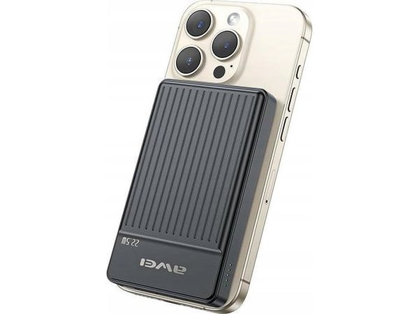 Powerbank Awei AWEI PowerBank MagSafe P33K 10000mAh 22,5W svart/black