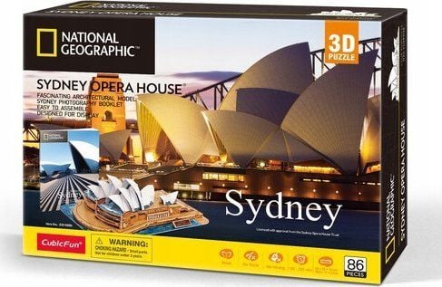 CubicFun Puzzle 3D National Geographic Sydney 86 deler