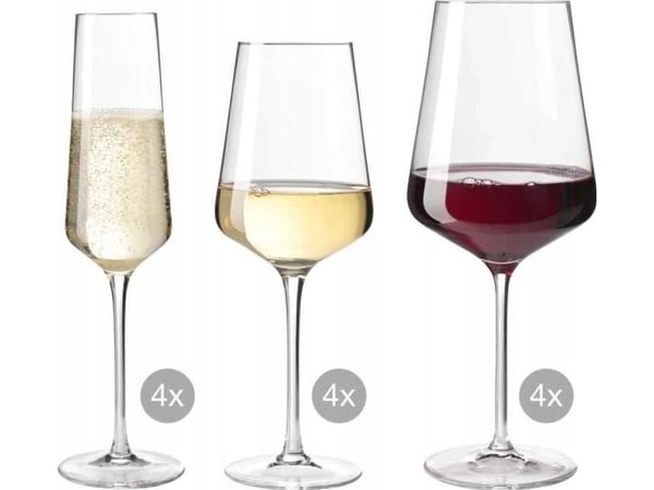 LEONARDO Puccini, All-bruk vinglass, Glass, Gjennomsiktig, Puccini, CE, 12 stykker