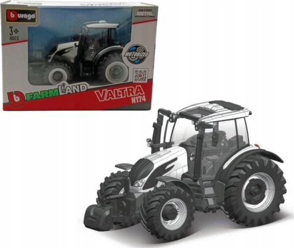 Bburago BBU traktori Valtra N174 valkoinen 31615