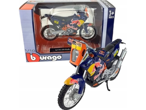 Bburago BBU 1:18 RedBull Cycle KTM 450 Rally 51071 10719
